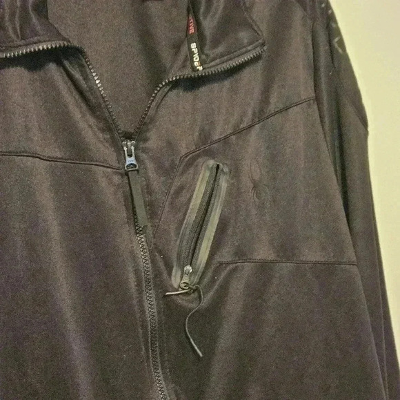 Spyder Active Pro Web Full Zip Nylon Jacket Black XL Long Sleeve - Picture 6 of 11